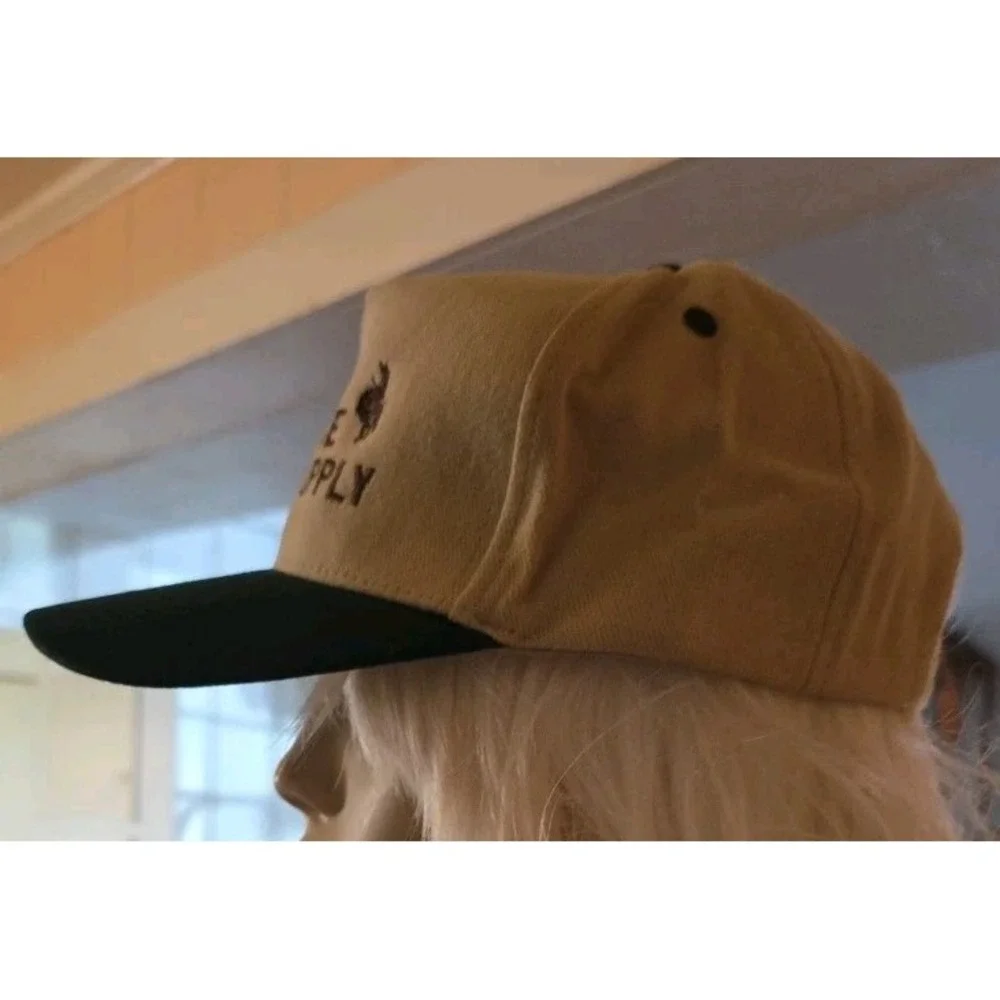 Vintage Wyoming Service And‎ Supply Corduroy Adjustable Trucker Hat Otto Cap